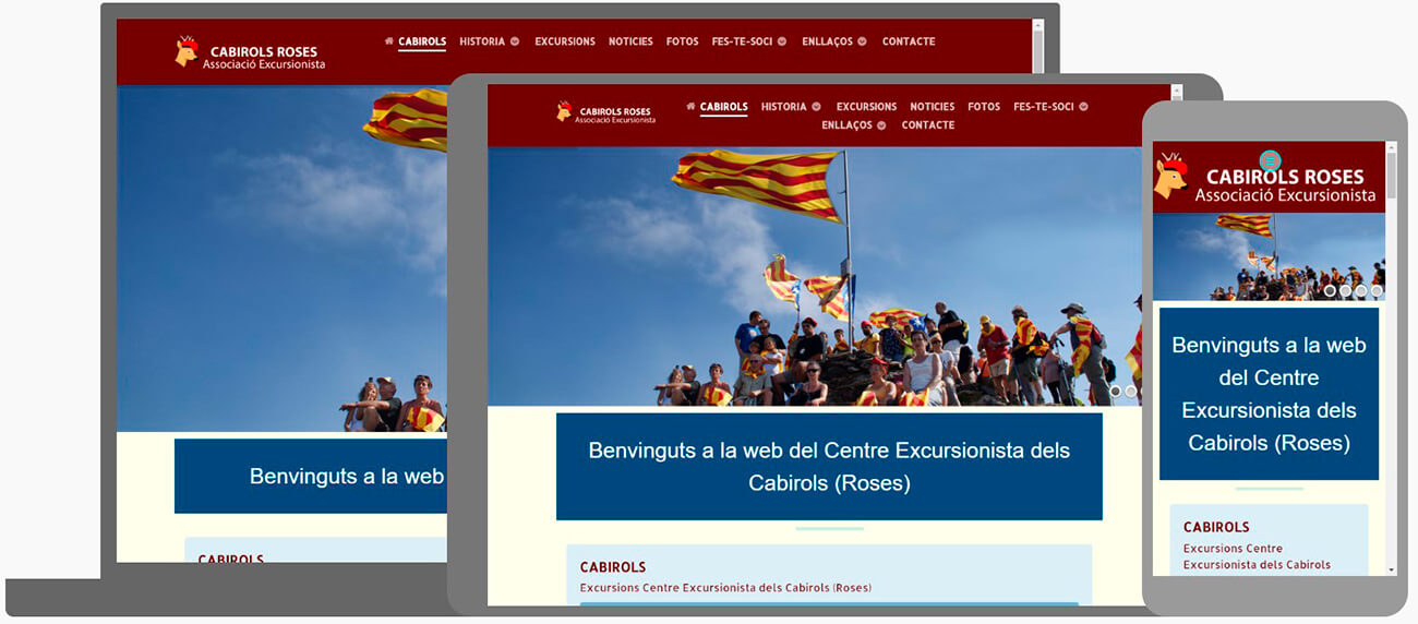 nova web cabirols centre excursionista roses